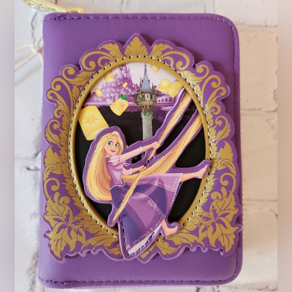 Loungefly Handbags - Tangled Rapunzel Frame Portrait Small Zip Wallet NWT